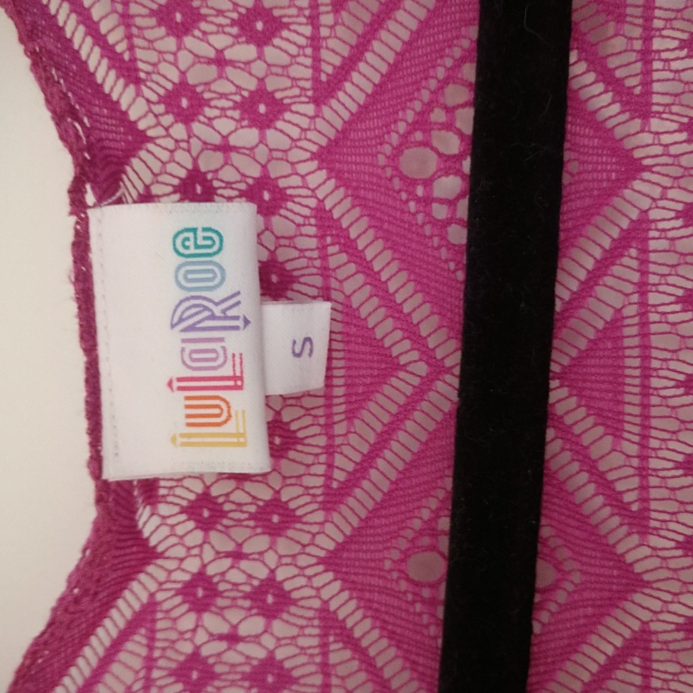 NWT Lularoe lace Kimono with fringe size Small - Picture 3 of 7